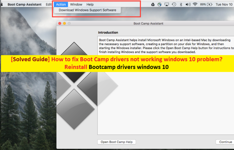 windows 10 drivers for mac bootcamp